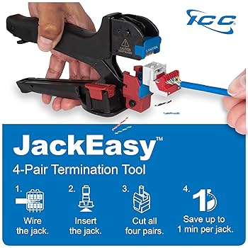 dai000ぺージ Amazon.com: ICC CAT6 Keystone Jack with Inline IDC No Pair